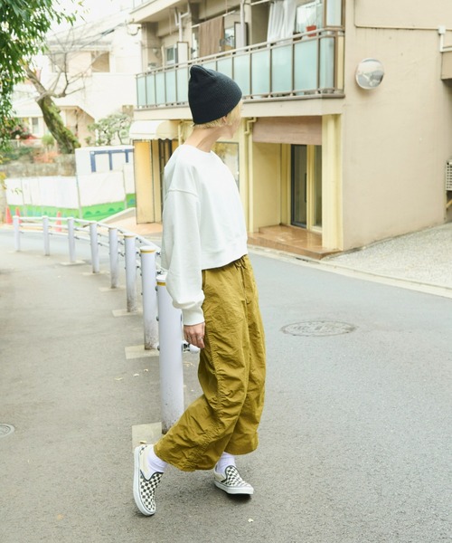 Auntie Rosa Holiday（アンティローザホリデー）の「サイドシャーリングベイカースカート（スカート・レディース・ブラック/ベージュ・FREE）」の21枚目の写真