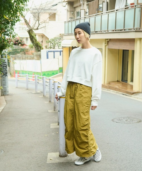 Auntie Rosa Holiday（アンティローザホリデー）の「サイドシャーリングベイカースカート（スカート・レディース・ブラック/ベージュ・FREE）」の22枚目の写真