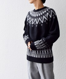 SHIPS any: ＜手洗い可能＞ ノルディック リラックス ニット◇