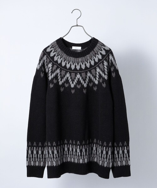 SHIPS any(シップス エニィ)の「SHIPS any: <手洗い可能> ノルディック リラックス ニット◇(ニット/セーター・メンズ・ブラウン/ブラック/グレー・SMALL/MEDIUM/LARGE)」の14枚目の写真