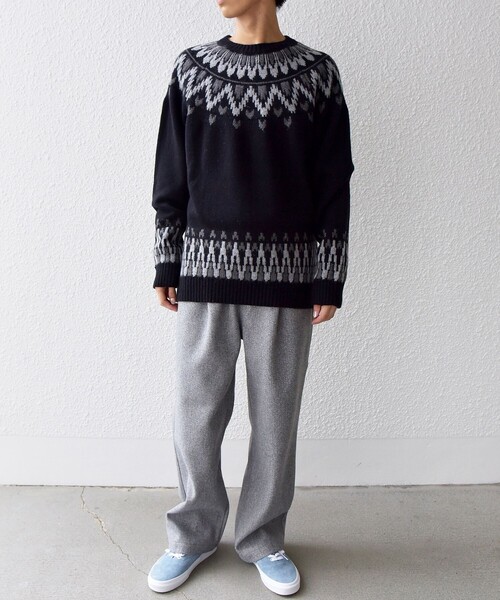 SHIPS any(シップス エニィ)の「SHIPS any: <手洗い可能> ノルディック リラックス ニット◇(ニット/セーター・メンズ・ブラウン/ブラック/グレー・SMALL/MEDIUM/LARGE)」の18枚目の写真