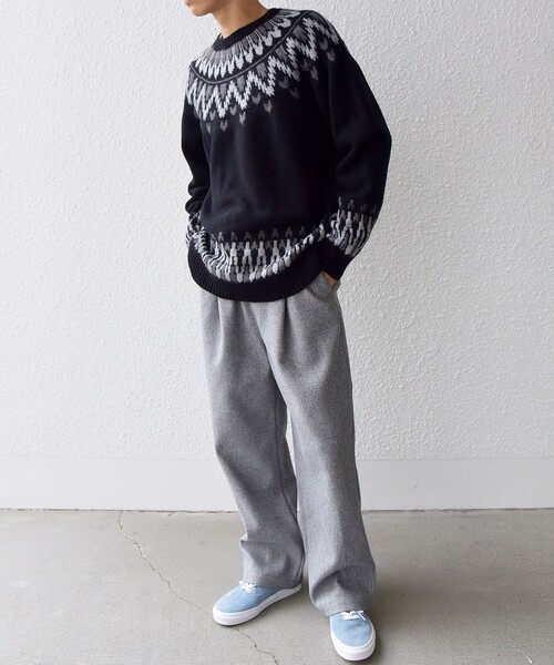 SHIPS any(シップス エニィ)の「SHIPS any: <手洗い可能> ノルディック リラックス ニット◇(ニット/セーター・メンズ・ブラウン/ブラック/グレー・SMALL/MEDIUM/LARGE)」の19枚目の写真