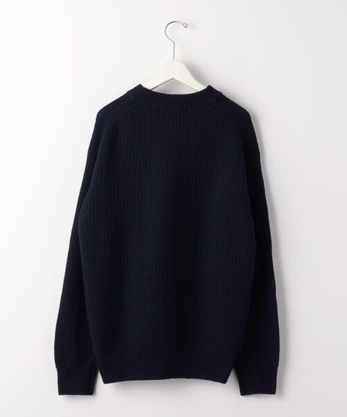 green label relaxing（グリーンレーベルリラクシング）の「ウール ポリエステル ワッフル モックネック ニット -ウォッシャブル-（ニット/セーター・メンズ・ライトグレー/ワインレッド/ネイビー・L/S/M/XL）」の15枚目の写真