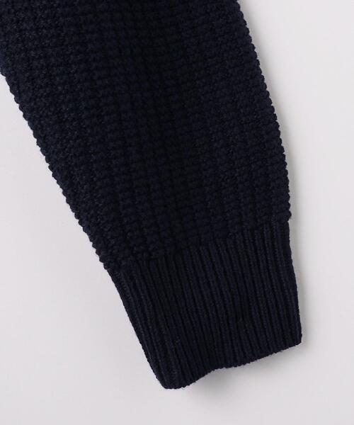 green label relaxing（グリーンレーベルリラクシング）の「ウール ポリエステル ワッフル モックネック ニット -ウォッシャブル-（ニット/セーター・メンズ・ライトグレー/ワインレッド/ネイビー・L/S/M/XL）」の17枚目の写真