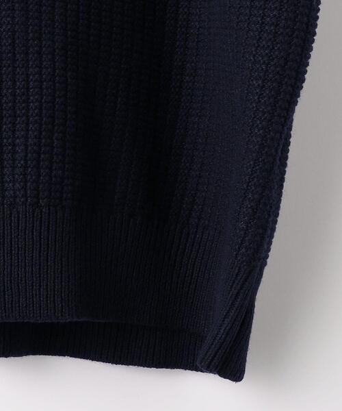 green label relaxing（グリーンレーベルリラクシング）の「ウール ポリエステル ワッフル モックネック ニット -ウォッシャブル-（ニット/セーター・メンズ・ライトグレー/ワインレッド/ネイビー・L/S/M/XL）」の18枚目の写真