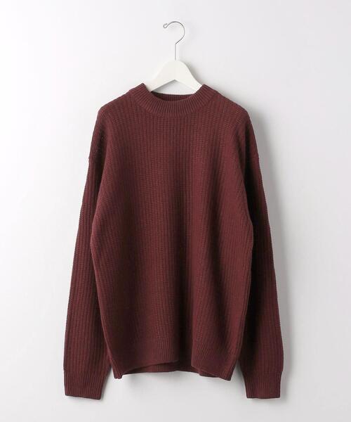 green label relaxing（グリーンレーベルリラクシング）の「ウール ポリエステル ワッフル モックネック ニット -ウォッシャブル-（ニット/セーター・メンズ・ライトグレー/ワインレッド/ネイビー・L/S/M/XL）」の22枚目の写真