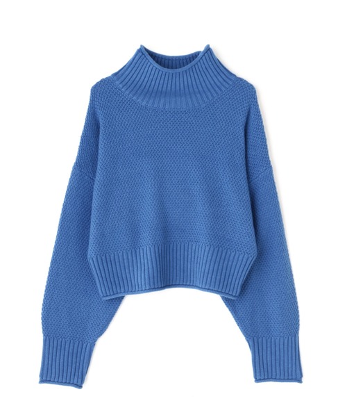 FREE'S MART(フリーズマート)の「4者混鹿の子ショート丈タートルネックニット(ニット/セーター・レディース・ブルー/ブラック/パープル/ホワイト・FREE)」の3枚目の写真