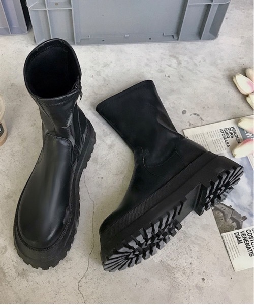 Burner（バーナー）の「【OKUOKU Recommend Select】厚底 アンクル ブーツ oku-shoes-626860130091-42 U（ブーツ・レディース・A/B・40/36/38）」の8枚目の写真