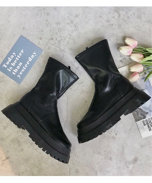 Burner（バーナー）の「【OKUOKU Recommend Select】厚底 アンクル ブーツ oku-shoes-626860130091-42 U（ブーツ・レディース・A/B・40/36/38）」の11枚目の写真