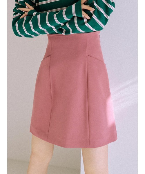 LILY BROWN（リリーブラウン）の「ハイウエストストレッチミニスカート（スカート・レディース・ブラック/ライトベージュ/ピンク・0/1）」の11枚目の写真