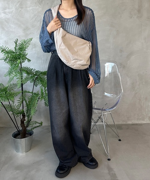 kutir（クティール）の「kutirlune／ラウンドショルダーバッグ（ショルダーバッグ・レディース・ホワイト/ブラック/ライトイエロー/ブルー系その他/ライトベージュ/チャコールグレー/カーキ・FREE）」の20枚目の写真