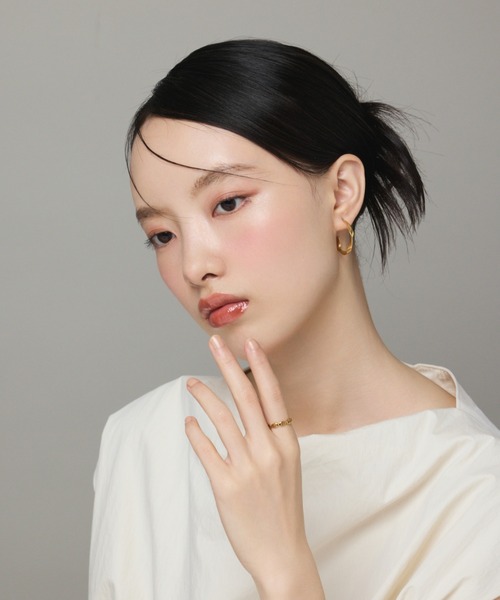 ciite' surgical stainless(シーテサージカルステンレス)の「【 金属アレルギー対応 】 ツイストフープピアス サージカルステンレス 316L(ピアス(両耳用)・レディース・ゴールド/シルバー・FREE)」の19枚目の写真