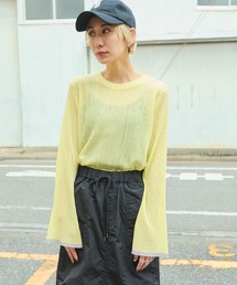 Auntie Rosa Holiday | シアーリブニットプルオーバー(ニット/セーター)