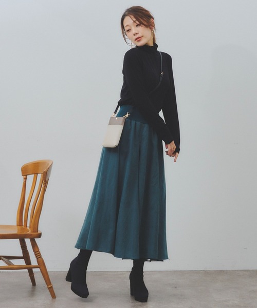 Chez toi（シェトワ）の「バイカラースマホショルダー（トートバッグ・レディース・マスタード/ベージュ/ブラック・FREE）」の16枚目の写真