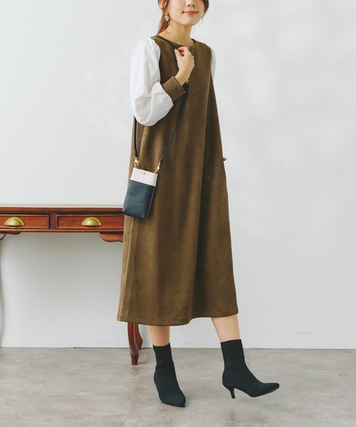 Chez toi（シェトワ）の「バイカラースマホショルダー（トートバッグ・レディース・マスタード/ベージュ/ブラック・FREE）」の21枚目の写真