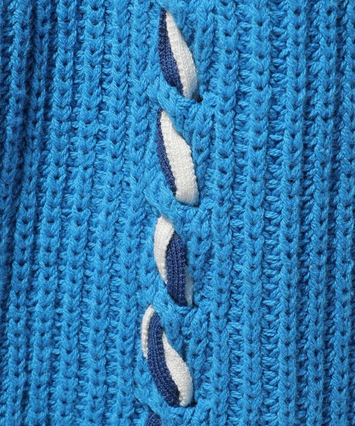 HARE（ハレ）の「テープステッチニットカーディガン(HARE)（カーディガン/ボレロ・レディース・ホワイト/ブラック/ブルー・FREE）」の11枚目の写真