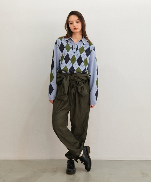 TINA：JOJUN（ティーナジョジュン）の「マルチWAY ジャンプスーツ TINA：JOJUN（つなぎ/オールインワン・レディース・カーキ/ピンク・M）」の8枚目の写真