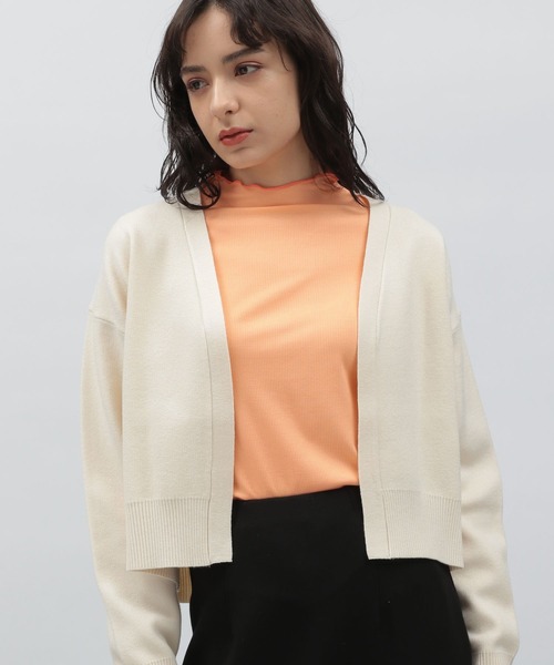 LAKOLE（ラコレ）の「クロップドニットトッパーカーディガン / 184011