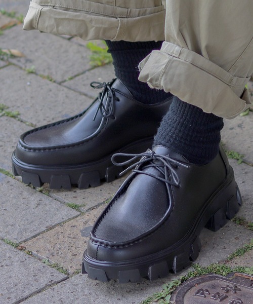 LOVEHUNTER(ラブハンター)の「+5.5cm ハイソール レースアップシューズ(ドレスシューズ・メンズ・ブラック系4/ブラック系2/ブラック系1/ブラック系3・43/42/41/40/44)」の19枚目の写真