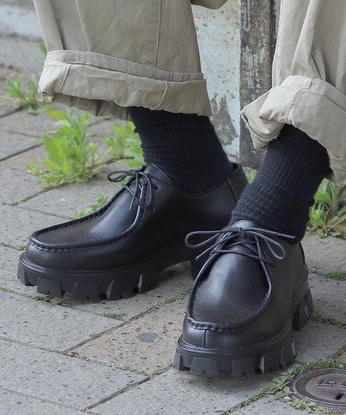 LOVEHUNTER(ラブハンター)の「+5.5cm ハイソール レースアップシューズ(ドレスシューズ・メンズ・ブラック系4/ブラック系2/ブラック系1/ブラック系3・43/42/41/40/44)」の20枚目の写真