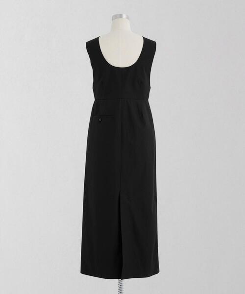 LOEFF（ロエフ）の「＜LOEFF＞C/NY ギャバ ジップ ワンピース（ワンピース・レディース・ブラック・0/1）」の2枚目の写真