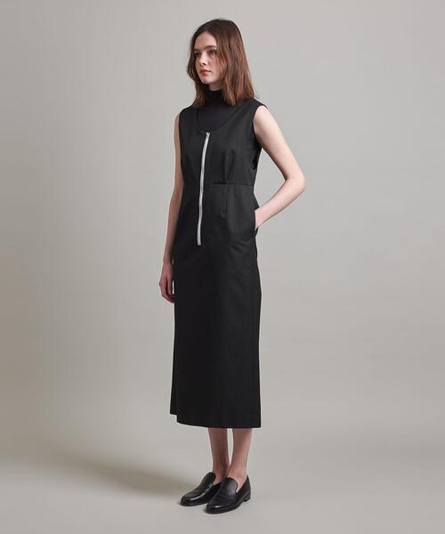 LOEFF（ロエフ）の「＜LOEFF＞C/NY ギャバ ジップ ワンピース（ワンピース・レディース・ブラック・0/1）」の11枚目の写真