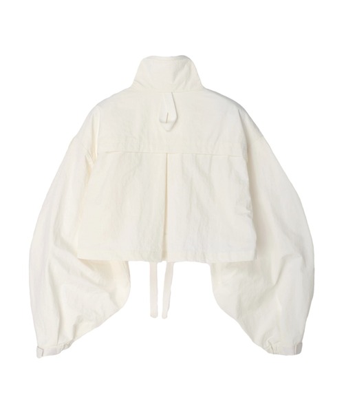 ALEXIA STAM（アリシアスタン）の「Wellness Full Zip Cropped Windbreaker / クロップドウィンドブレーカー（ナイロンジャケット・レディース・ホワイト/ベージュ/ブラック・FREE）」の5枚目の写真