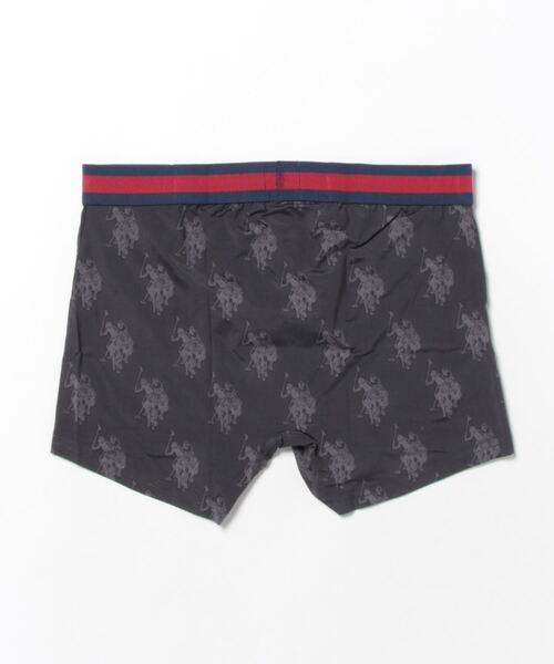 U.S. POLO ASSN.(ユーエスポロアッスン)の「U.S. POLO ASSN. ロゴ総柄アンダー(ボクサーパンツ・メンズ・ブラック/ブルー・L/M/LL)」の3枚目の写真