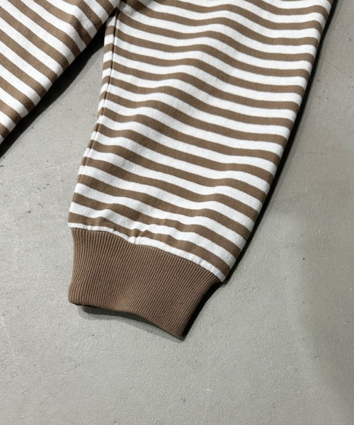 ONCILY(オンシェリー)の「LOOSE BORDER LONG T-SHIRT / ルーズボーダーロンT(Tシャツ/カットソー・メンズ・ブルー/ブラック/ダークブラウン・LARGE/MEDIUM)」の20枚目の写真