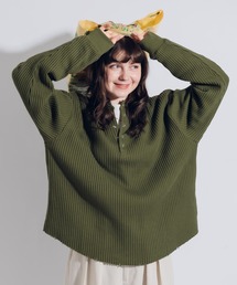 MUHET | ワッフルヘンリーネックロンT(Tシャツ/カットソー)