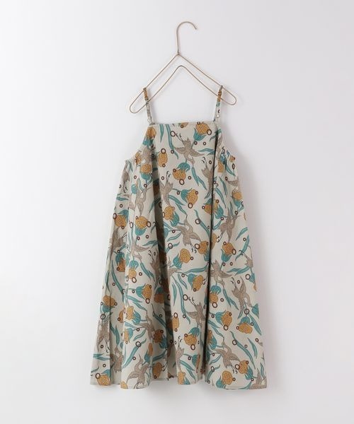 LOWRYS FARM（ローリーズファーム）の「ＩＮＤＩＡＩＳプリントキャミワンピース　191023（ワンピース・キッズ・オフホワイト/サックスブルー/ベージュ/ブルー系その他・110cm/120cm/130cm/140cm/150cm）」の10枚目の写真