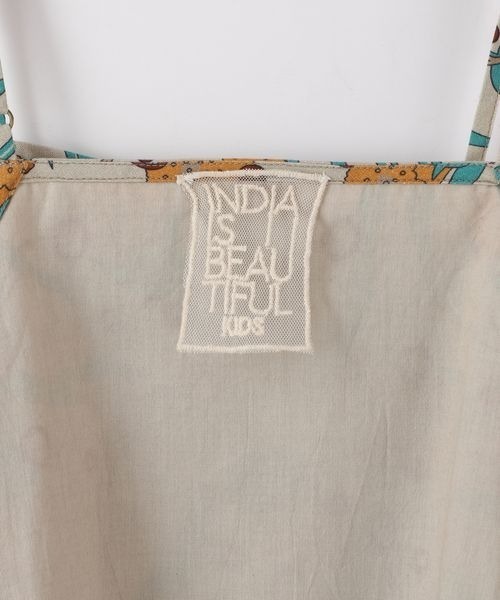 LOWRYS FARM（ローリーズファーム）の「ＩＮＤＩＡＩＳプリントキャミワンピース　191023（ワンピース・キッズ・オフホワイト/サックスブルー/ベージュ/ブルー系その他・110cm/120cm/130cm/140cm/150cm）」の9枚目の写真