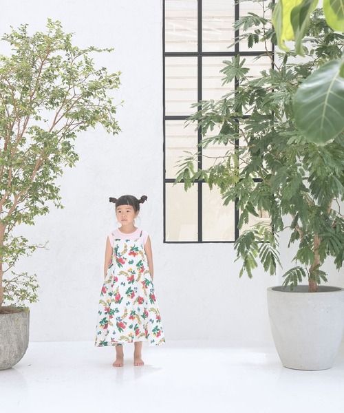 LOWRYS FARM（ローリーズファーム）の「ＩＮＤＩＡＩＳプリントキャミワンピース　191023（ワンピース・キッズ・オフホワイト/サックスブルー/ベージュ/ブルー系その他・110cm/120cm/130cm/140cm/150cm）」の22枚目の写真