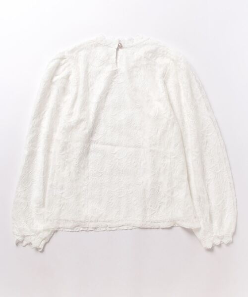 Burner(バーナー)の「【22 BURNER SELECT】スタンドネック レース トップス 長袖ブラウス(シャツ/ブラウス・レディース・ホワイト・SMALL/MEDIUM/LARGE/X-LARGE)」の4枚目の写真