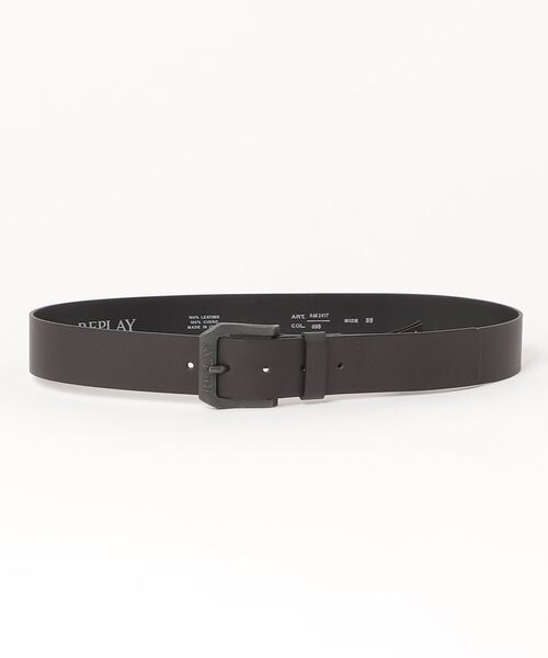 REPLAY（リプレイ）の「REPLAY/リプレイ/CRUST LEATHER BELT（ベルト・メンズ・ブラウン/ブラック・85/90/95）」の2枚目の写真