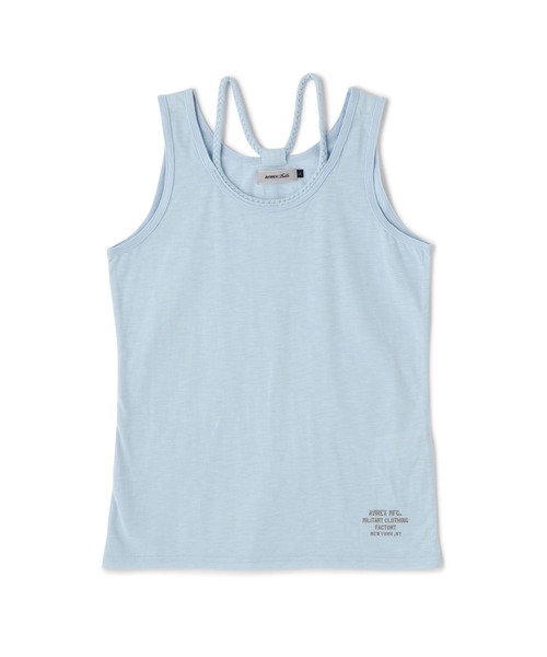 AVIREX（アヴィレックス）の「ブレード タンクトップ/BRAID TANK TOP（タンクトップ・レディース・オレンジ/ブルー/イエロー/ブラック/ホワイト系2/その他18/ピンク/ライム/オリーブ系/ブラック系その他3/ライトグリーン/ミント/ラベンダー・L/S/M）」の13枚目の写真