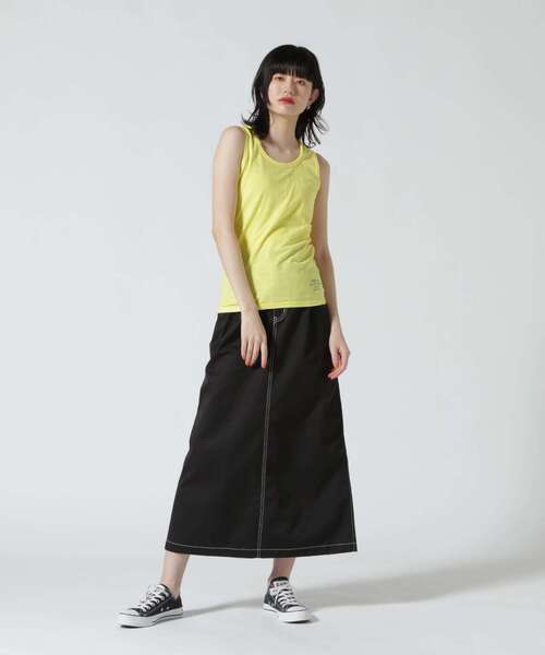 AVIREX（アヴィレックス）の「ブレード タンクトップ/BRAID TANK TOP（タンクトップ・レディース・オレンジ/ブルー/イエロー/ブラック/ホワイト系2/その他18/ピンク/ライム/オリーブ系/ブラック系その他3/ライトグリーン/ミント/ラベンダー・L/S/M）」の15枚目の写真