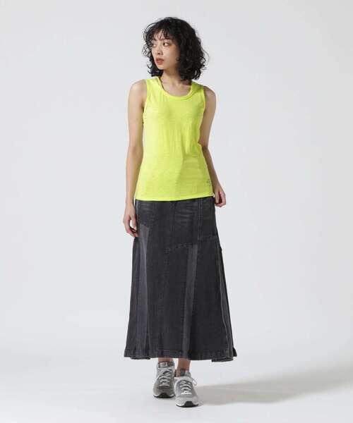 AVIREX（アヴィレックス）の「ブレード タンクトップ/BRAID TANK TOP（タンクトップ・レディース・オレンジ/ブルー/イエロー/ブラック/ホワイト系2/その他18/ピンク/ライム/オリーブ系/ブラック系その他3/ライトグリーン/ミント/ラベンダー・L/S/M）」の14枚目の写真