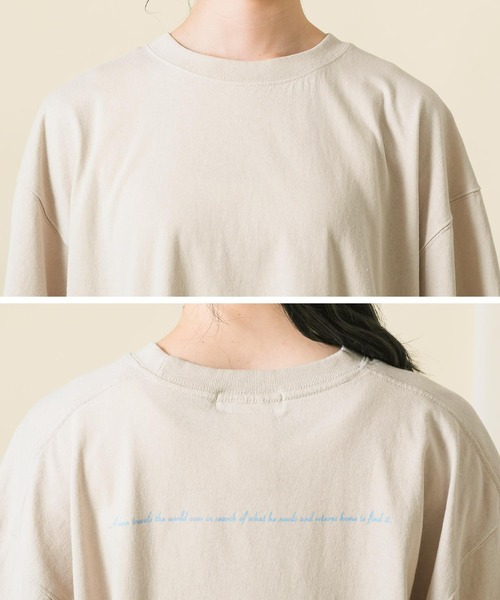 Boutique Ordinary（ブティークオーディナリー）の「ＣフリンジＣＨ５分袖カットソー（Tシャツ/カットソー・レディース・ベージュ/ブラック・FREE）」の21枚目の写真