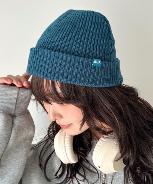 HUF（ハフ）の「HUF(ハフ)/ブランドロゴ ワンポイント ビーニー/HUF SET USUAL BEANIE（ニットキャップ/ビーニー・メンズ・オレンジ/ブラック/グレー/アイボリー/グリーン/バイオレット/オリーブ/ダークグリーン/パープル/チャコールグレー/ブラウン/ダークパープル/カーキ/ブルー/レッド・FREE）」の10枚目の写真