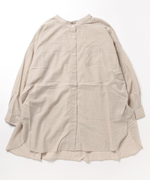 Samansa Mos2 | ビックシルエットバンドカラーシャツ(シャツ/ブラウス)