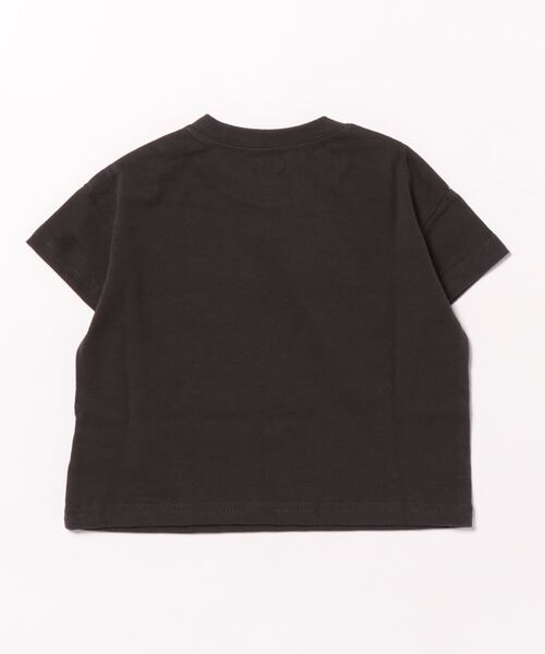 BIG FIELD(ビッグフィールド)の「フロッキーTシャツ/Hand(80~150cm)(Tシャツ/カットソー・キッズ・オフホワイト/ブラック・80/90/100/110/120/130/140/150)」の5枚目の写真