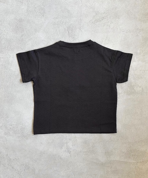 BIG FIELD(ビッグフィールド)の「フロッキーTシャツ/Hand(80~150cm)(Tシャツ/カットソー・キッズ・オフホワイト/ブラック・80/90/100/110/120/130/140/150)」の10枚目の写真