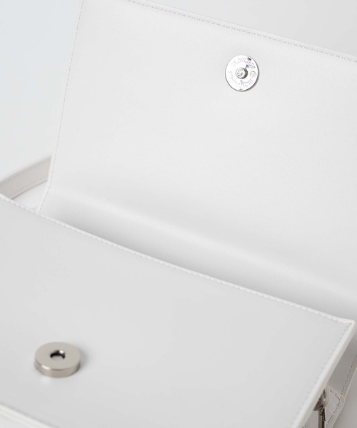 WEGO（ウィゴー）の「WEGO/PUパデッドミニショルダー（ショルダーバッグ・レディース・ホワイト/シルバー/ブラック・FREE）」の14枚目の写真