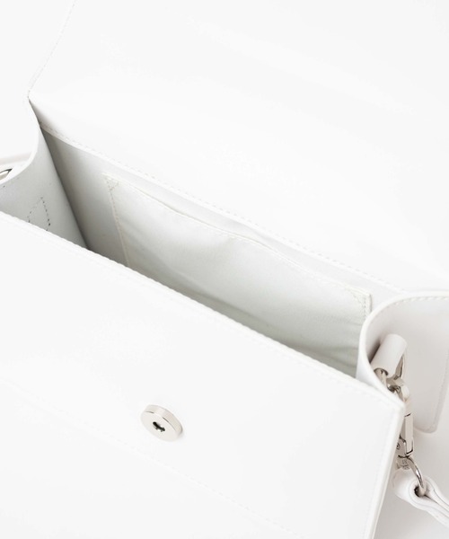 WEGO（ウィゴー）の「WEGO/PUパデッドミニショルダー（ショルダーバッグ・レディース・ホワイト/シルバー/ブラック・FREE）」の15枚目の写真