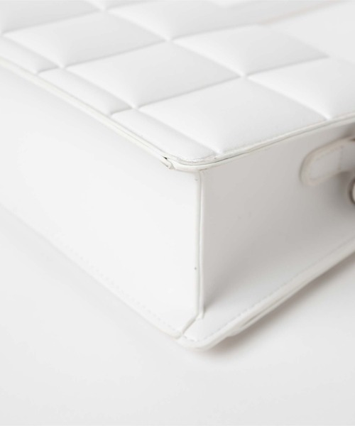 WEGO（ウィゴー）の「WEGO/PUパデッドミニショルダー（ショルダーバッグ・レディース・ホワイト/シルバー/ブラック・FREE）」の19枚目の写真