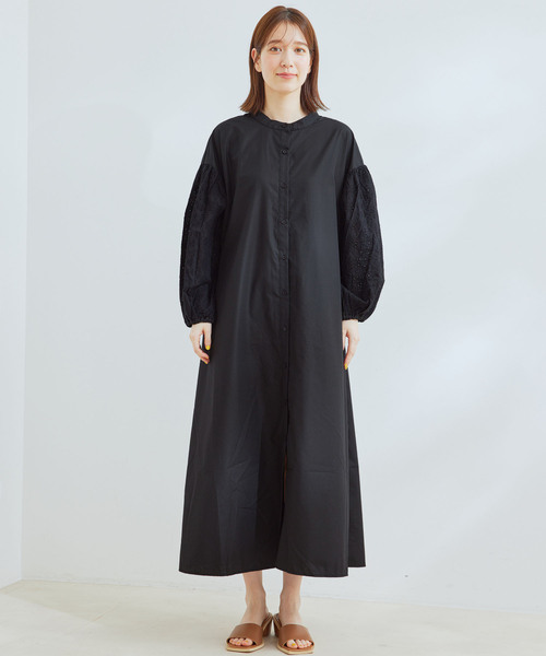 Jayro（ジャイロ）の「袖レースワンピース（ワンピース・レディース・ブラック/ホワイト系その他/ネイビー・M）」の10枚目の写真