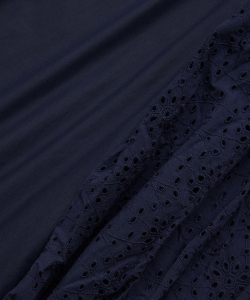 Jayro（ジャイロ）の「袖レースワンピース（ワンピース・レディース・ブラック/ホワイト系その他/ネイビー・M）」の19枚目の写真