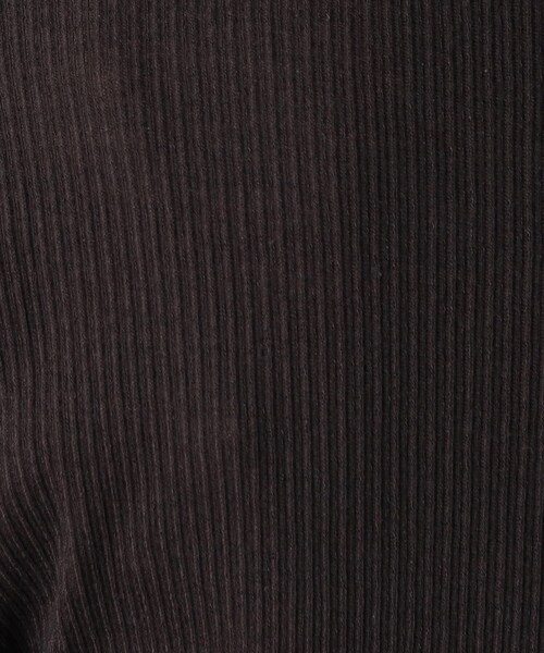 UNTITLED（アンタイトル）の「◆【さらりと着られる薄手トップス／洗える】コットン混 シアーリブカットソー（Tシャツ/カットソー・レディース・ブラック/ライトグレー/グリーン・50/02/04/48/00/44）」の18枚目の写真