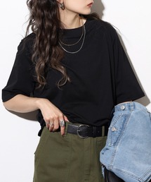 atONE プチハイネック半袖Tシャツ